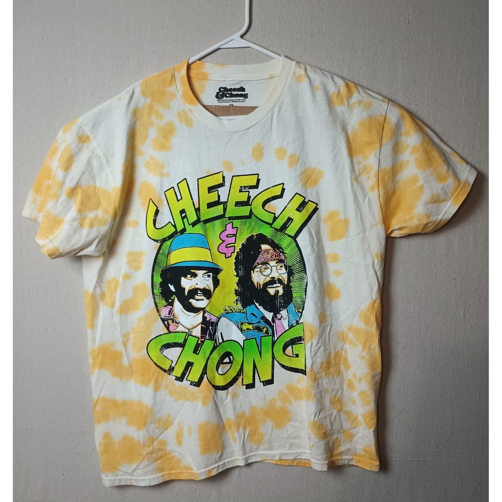 Cheech & Chong‎ Tie Dye T-Shirt Graphic Tee Comedy Movie 2XL Smoke Q